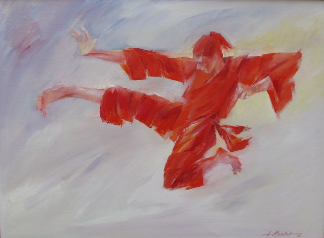 148. "Красный мак" 75x100. 2008