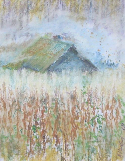 188. Уже октябрь. пастель. 40x30. 2008