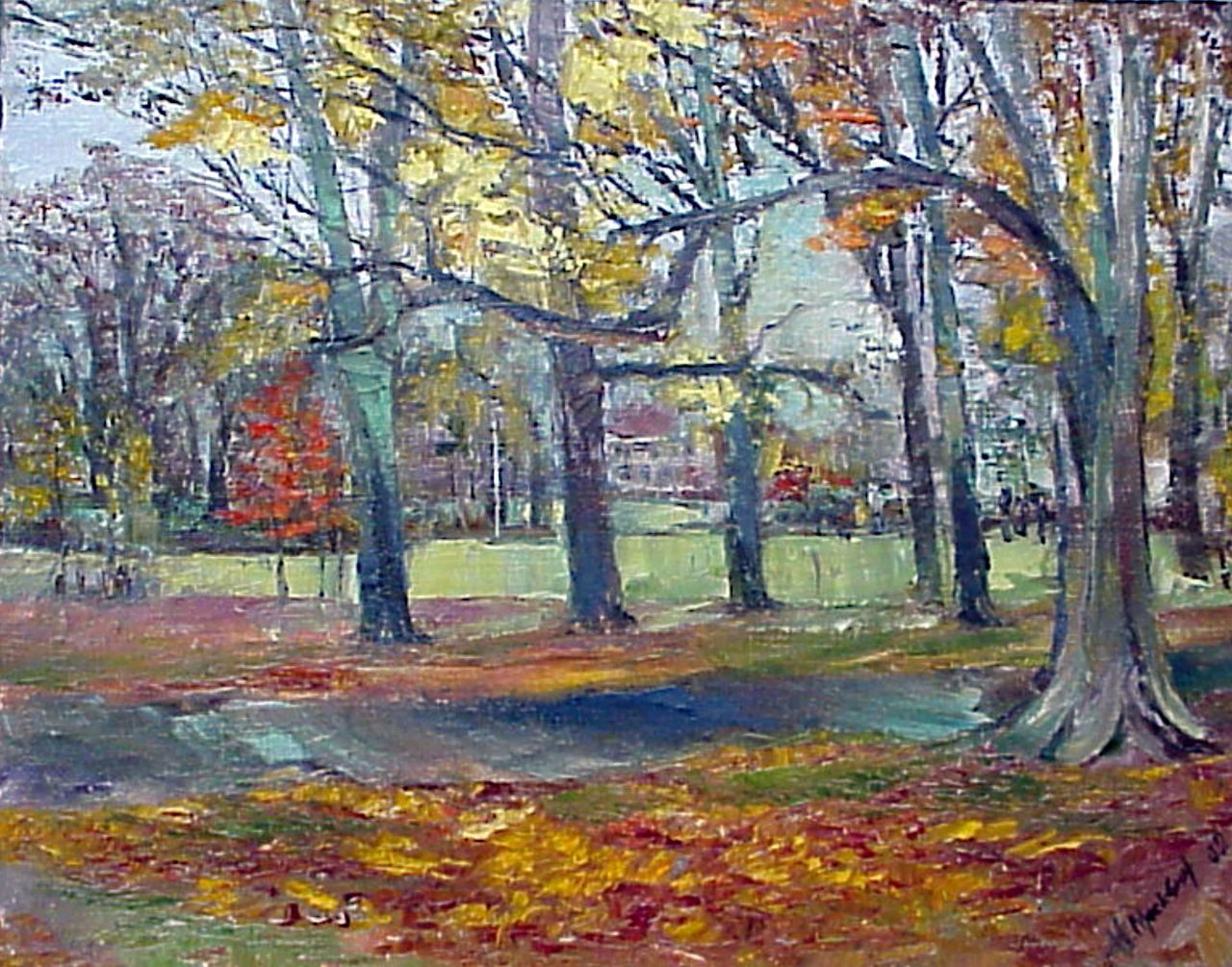 69. Дорожка в парке 40x50. 2002