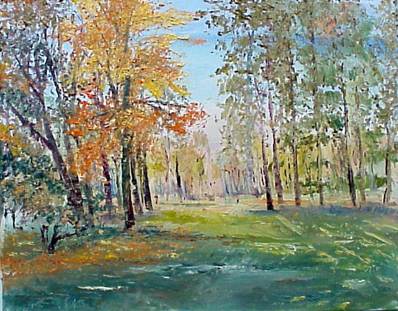 70. Осень парк 50x70. 2002